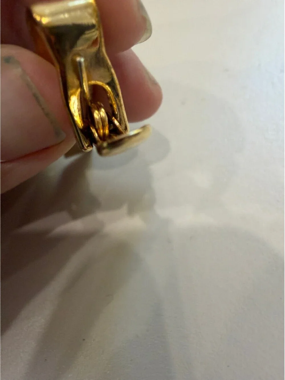 Gold Tone Non-Precious Metal Tie Clip with Star Detail
